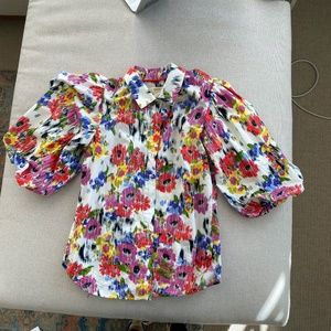 Maeve by Anthropologie multi colored top.